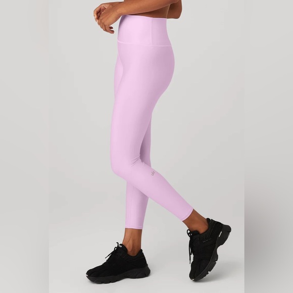 ALO Airlift High Waist Leggings - Sugarplum Pink - Picture 3 of 10
